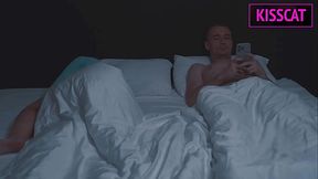 Step Mom Can't Resist Step Son's Big Cock in Share Bed — Will She Notice When He Fuck Stepmommy