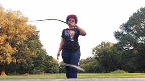 LadyWithTheWhips Whip Training in The Park
