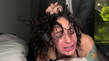 Man in Suit Dominates, Spanks and Mercilessly Fucks This Submissive Little Whore!