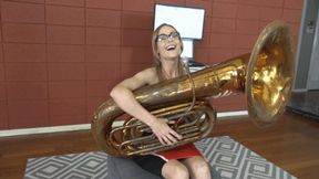 Jenny Tries Out the Tuba (MP4 - 720p)