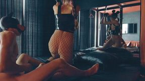 First time filming my hot wife in latex riding me while tied with a belt - Part 3 - Oslo&Chupa