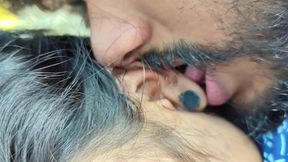 Nighty Hot Fuck by Husband and Wife in Bedroom Part - 3, Hot Indian Couple Romance in Bedroom