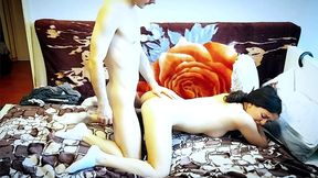 Passionate couple has real orgasms