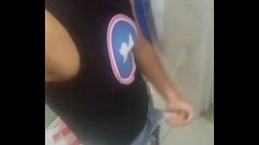 NO BANHEIRO DO TRABALHO QUANDO BATEU O TES&Atilde_O.