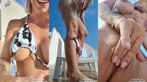 ici tu as video ou je m exhibe et me doigte sur le toit terrasse a la vue de ...