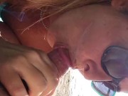 Comida de polla en la playa
