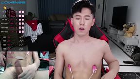 Double-camera, Self-insertion, Nipple Clips, Ejaculation