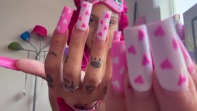 Asmr Long Acrylic Nails Tapping Face Touching Teeth Tapping Nails Fetish