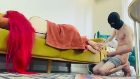 Step-son Cum on My Feet