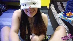 My friend's cheating wife gets caught giving a sloppy blowjob and playing