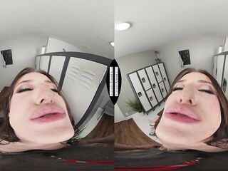 THUNDERCOCK Aubree Valentine pays her past due bill with her mouth and wet tight vagina!