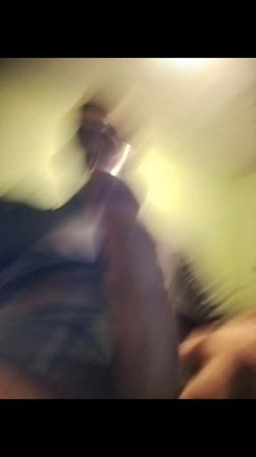 Stroking My Cock to a Mature Mom