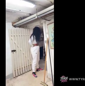 Masked MILF in Balaclava Worships and Drains Thick Cock