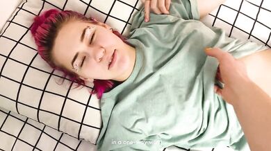 She was mad on me, but love my dick more. POV, blowjob, missionary, creampie