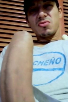 Handsome Venezuelan latino with big cock jerks off on cam