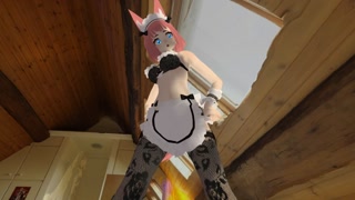 Hot Maid Gives Virtual Lap Dance in Attic