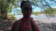 Surprising Nature Walk With Ebony Girl Hiking Down To The River She Took Out Her Big Ass and Her Boobs & Sucked My Cock We Almost Got Caught - Jhodez1