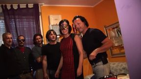 Hot Gangbang Babe Takes Multiple Cocks Hard