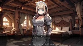 Cat girl slave practices giving head in 3D hentai game