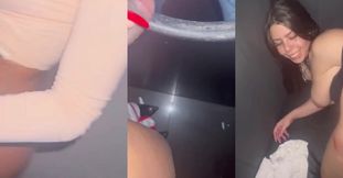 Glory hole fucks girl raw creampie no condom tgirl takes it all