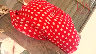 Cute housewife has fun without panties on the swing Slut swings and shows her perfect pussy 3