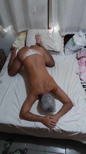 Ladysilva on the Bed in Her Panties Showing off Her Hot Ass on Livecam