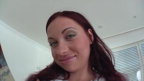 olga has solo anal sex masturbation in an amateur porn casting