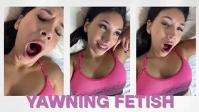Slow yawn & total nude