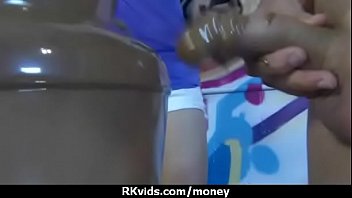 Desperate teen naked in public and fucks to pay rent 26