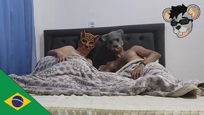 Sex in bed eating my dick enjoys with pussy, fucking hot couple&#039;s ass