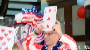 Jerkaoke INSANE FOURSOME With Ember Snow and Kate Bloom