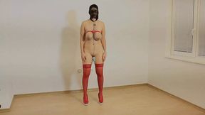 Slave Shows His Clit Chain