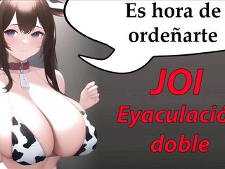 JOI manga correte 2 veces. Es hora de ordeñarte.