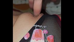 Touching my pussy through cute panties