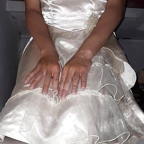 Girl Satin Party Dress Fetish Masturbation