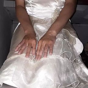 Girl Satin Party Dress Fetish Masturbation