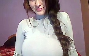 Huge lactating tits slut