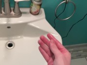 Pov Of A Good Boy Stroking In The Mirror