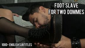 Foot Slave Uses His Mouth To Clean Our Dirty Boots- 1080p