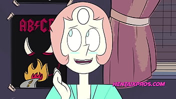 Milf rides double sided dildo in cowgirl position with young anime babe