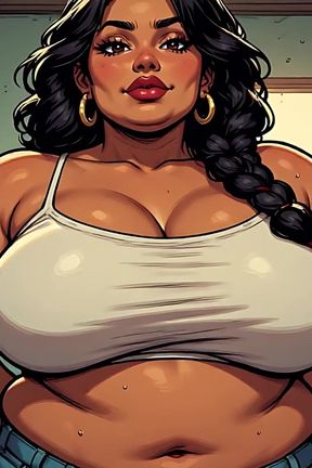 BBW Chubby Babe Art