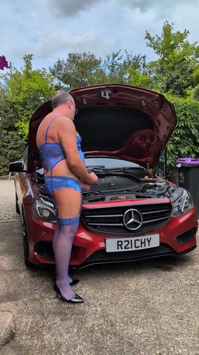 Having Fun Whilst Cumming on My Car