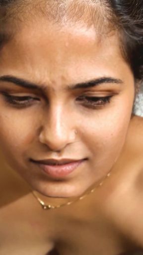 She started chewing the soft carrot-like land as a pudding   Clip 1