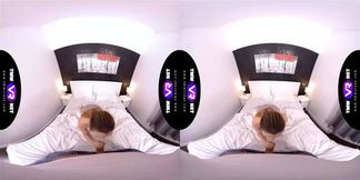 TmwVRnet Mona Blue Lad wakes Beauty up for sex