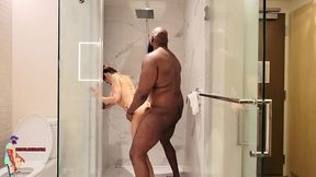 chocolatebeast shower sex w/ persian milf venice escape