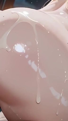 Adventure on the high seas, cute captain with giant tits- anime- AI porn   Clip 1