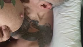 hotel room POV riding and getting bent over in from of the balcony
