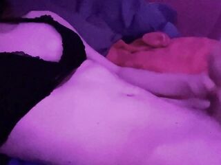 Hung trans hotty crankin' her hog