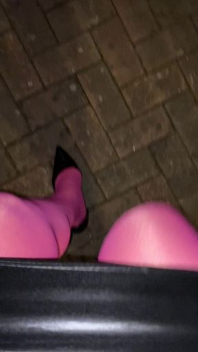 Walk to my car dressed in heels