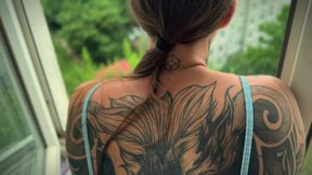 She Was So Tempting in the Window - I Had to Cum on Her Back POV